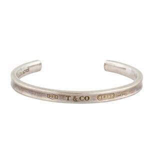 Tiffany & Co. 1837 Narrow Cuff Bracelet*Open Cuff*925 Solid Sterling Silver*Box